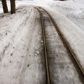 Oravská lesná železnica v zime