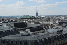 Galeries Lafayette - pohled na Paříž