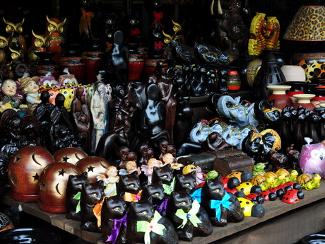 ukázka keramiky v obci Areguá