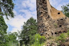 руины замка Зленице