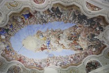 костел Всех святых в Гержманковицах – роспись на потолке