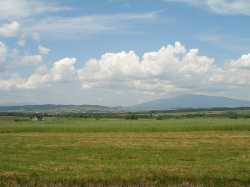 Příroda v okolí Jablonky (v pozadí Babí hora) 
