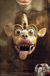  маска из Шри-Ланки как часть выставки прекрасного «Dansmuseet» или Музея танца 